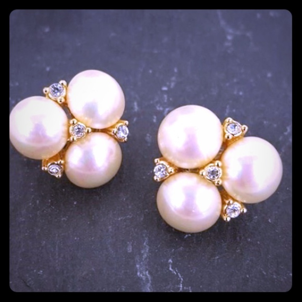 Christian Dior Faux Pearl Swarovski crystals